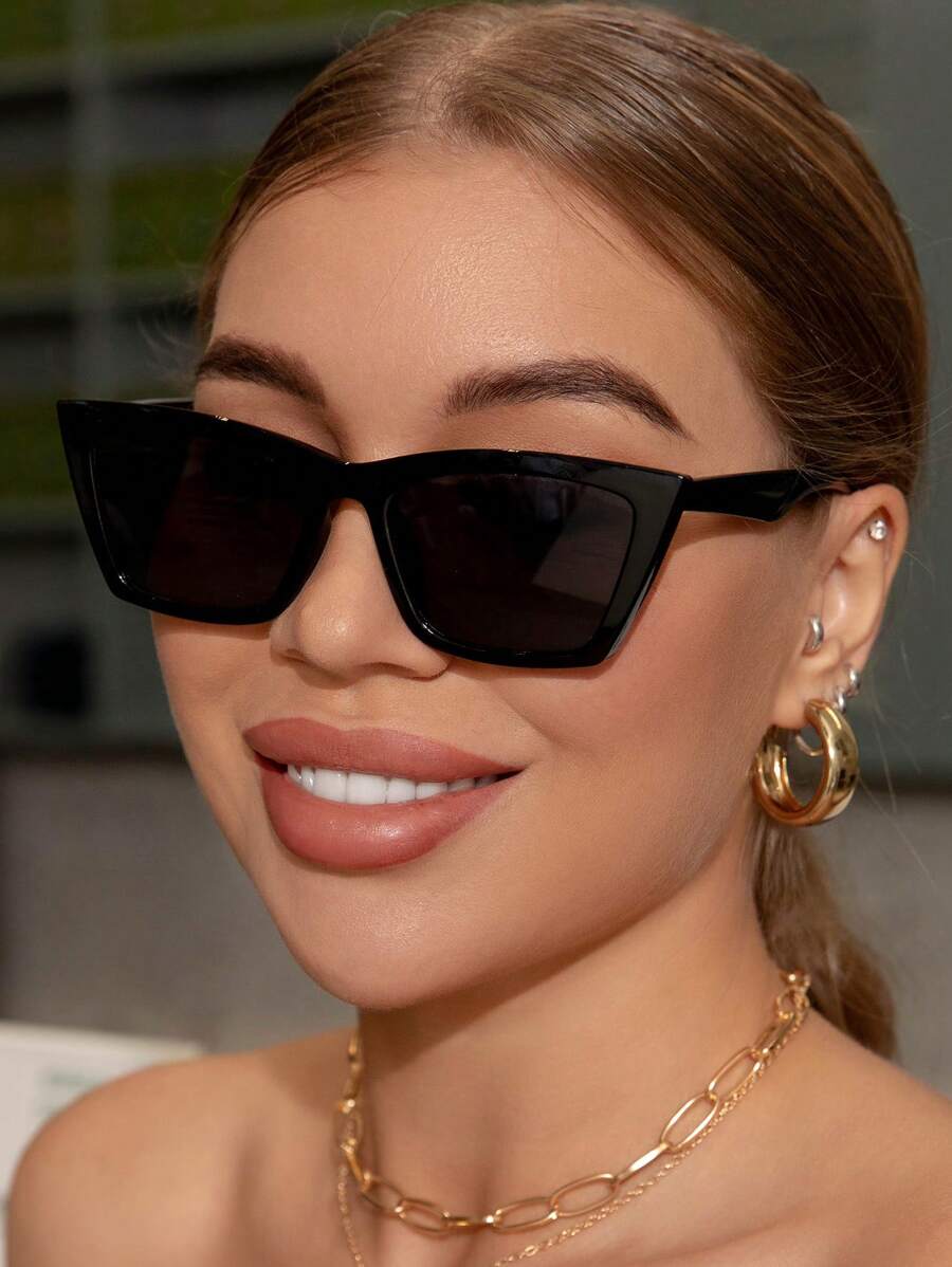 Sunglasses Cat Eye - Винтажные модные очки в пластиковой оправе