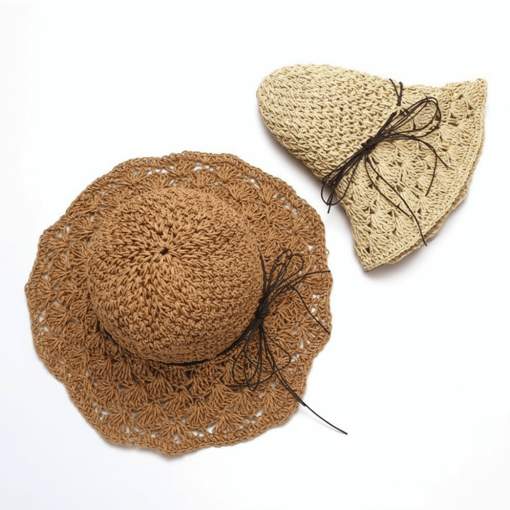 Hat Floppy Wide - Соломенная шляпа ручной работы, складная, дышащая,
