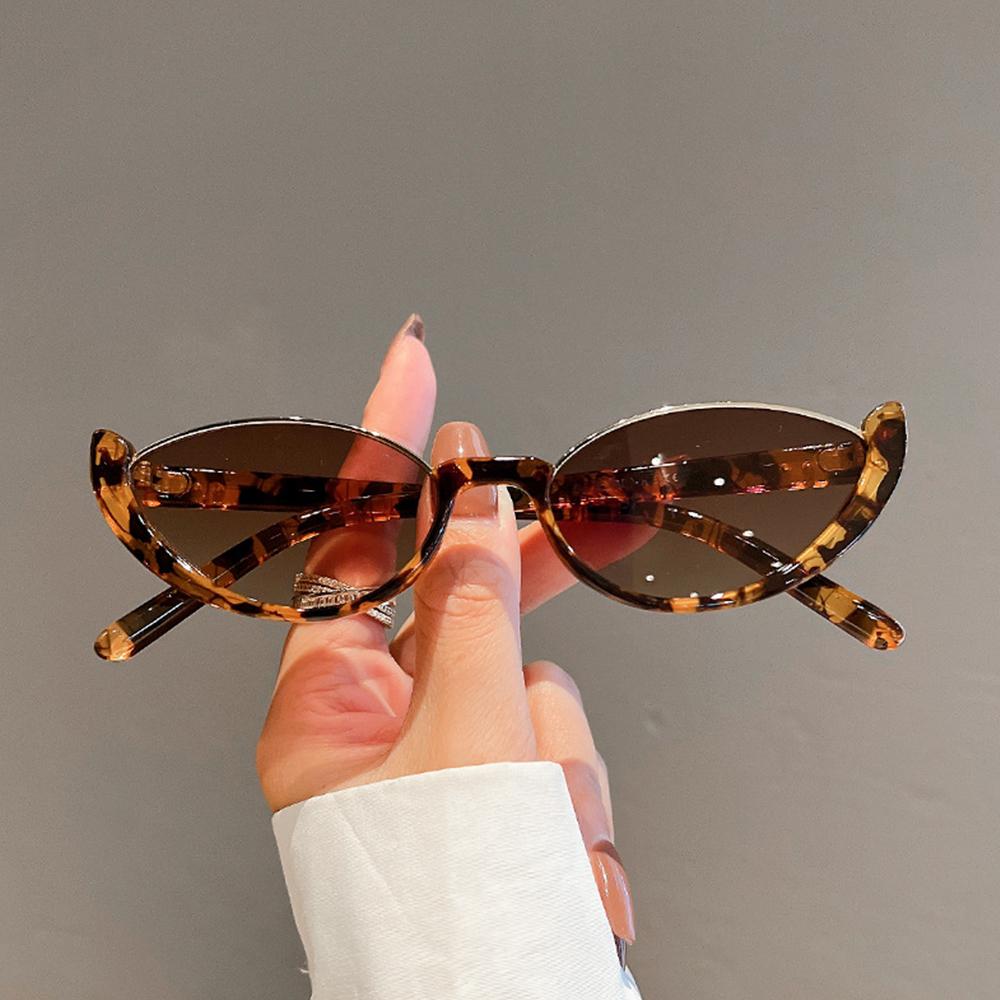 Sunglasses Cat Eye - Винтажные маленькие солнцезащитные очки-полуободки в стиле
