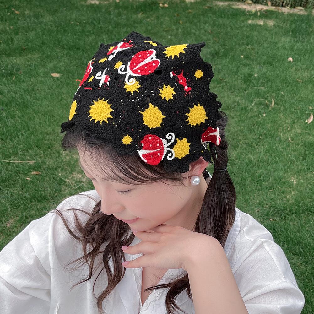 Корейское милое вязаное крючко – обзор и цена Headband Summer Knit