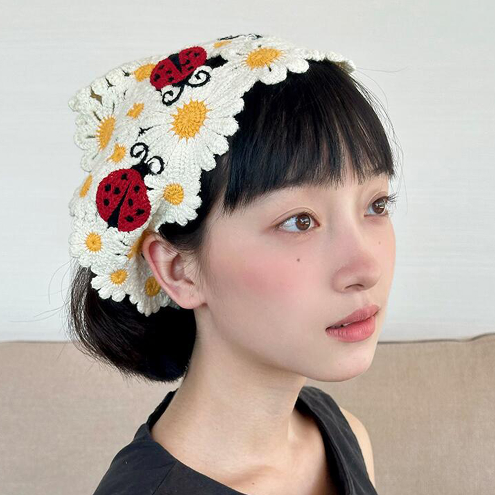 Корейское милое вязаное крючко – обзор и цена Headband Summer Knit