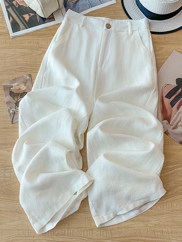Летние зеленые льняные брюки п – обзор и цена Linen Pant Wide